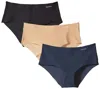 Calvin Klein Women's 3-pack Invisibles Hipster Panty In Black/light Caramel/speakeasy In Multi