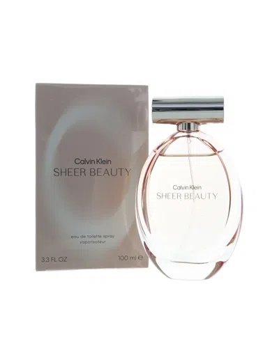 Calvin Klein Women's 3.3oz Sheer B Eauty Edt In Transparent