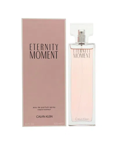 Calvin Klein Women's 3.4oz Eternity Moment Edp Spray In Transparent