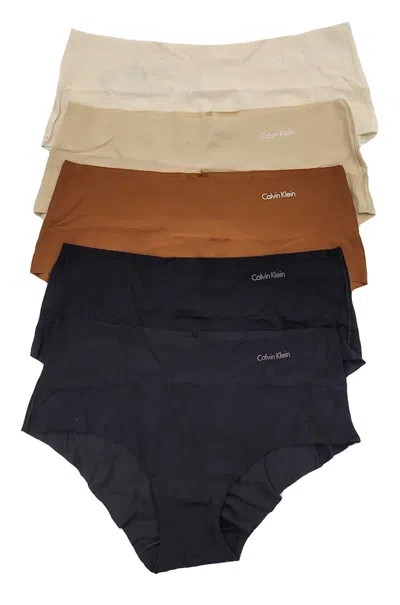 Calvin Klein Women's 5-pack Invisibles Hipster Panty In Multi