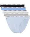 Calvin Klein Assorted 5-pack Logo Bikinis In Multi