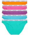 Calvin Klein Women's 5-pk. Modern Logo Low-rise Bikini Underwear Qd5208 In Nm Pool G