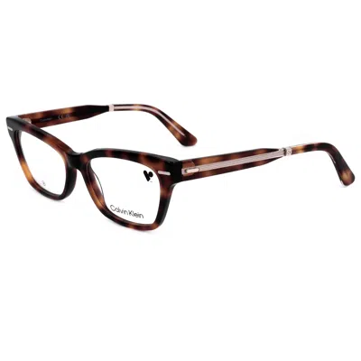 Calvin Klein Women's 52mm Havana Opticals In Brown