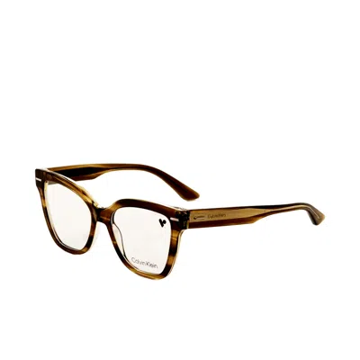 Calvin Klein Women's 54 Mm Green Opticals In Brown