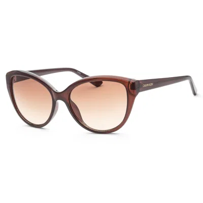 Calvin Klein Women's 55mm Crystal Sunglasses In Beige