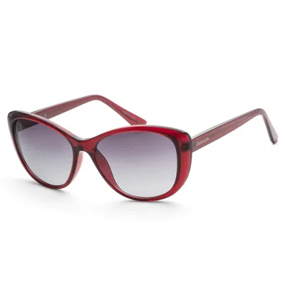 Calvin Klein Women's 57mm Milky Burgundy Sunglasses In Purple