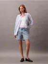 Calvin Klein Women's 90s 6-inch Denim Shorts In Rams Head