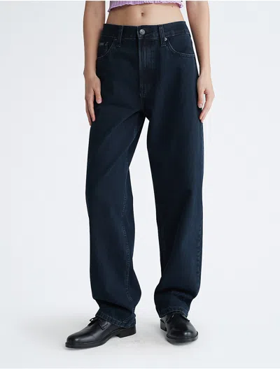 Calvin Klein Women's 90s Loose Fit Jeans In Black