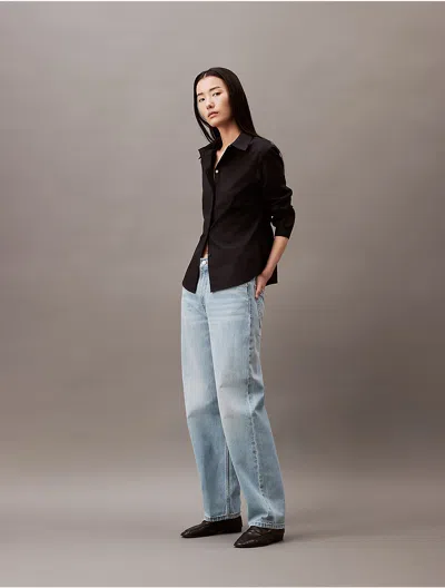 Calvin Klein Women's 90s Loose Fit Jeans In Black