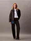 Calvin Klein Women's 90s Straight Jeans In Essential Black