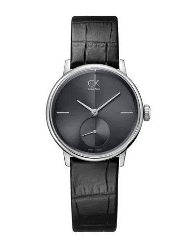 Calvin Klein Women's Accent Watch In Black