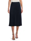 Calvin Klein Women's Accordion Pleat Midi-skirt In Navy