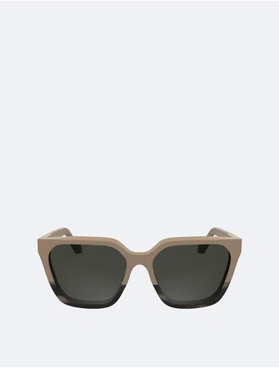 CALVIN KLEIN WOMEN'S ACETATE MODIFIED RECTANGLE SUNGLASSES