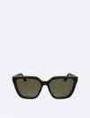Calvin Klein Women's Acetate Modified Rectangle Sunglasses In Black