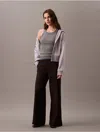 Calvin Klein Women's Active Commute Wide Leg Pants In Black Beauty