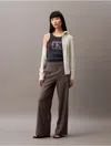 Calvin Klein Women's Active Commute Wide Leg Pants In Boulevard Gray