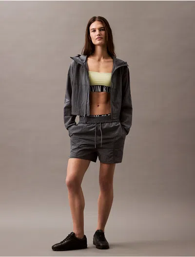 Calvin Klein Women's Active Icon Mesh Short In Shark