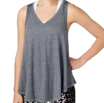 Calvin Klein Women's Activewear Performance Relaxed Icy Wash Tank Top In Gray