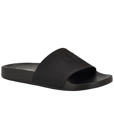Calvin Klein Women's Adair Slip-on Beach Slides In Black