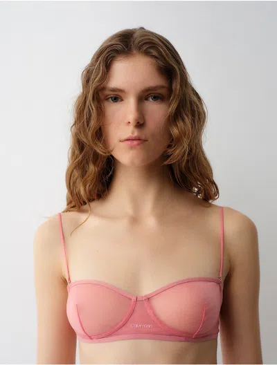 Calvin Klein Women's Alden Unlined Balconette In Pink