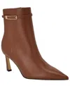 Calvin Klein Women's Alenna Buckle Strap Stiletto Booties In Brown