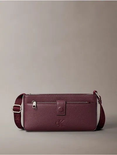 Calvin Klein Women's All Day Phone Zip Crossbody Bag In Cherrywood