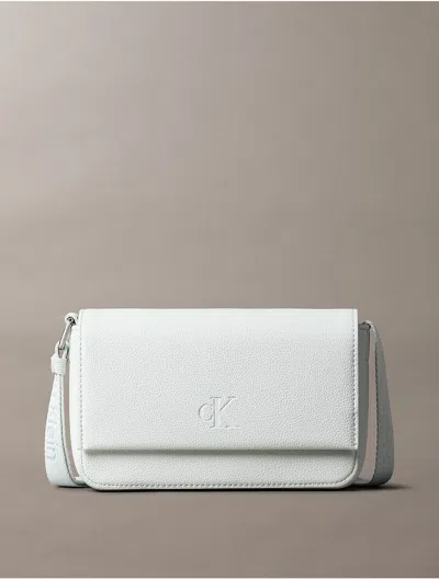 Calvin Klein Women's All Day Phone Flap Crossbody Bag In Sky Gray