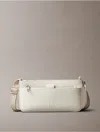 Calvin Klein Women's All Day Phone Zip Crossbody Bag In Chalk