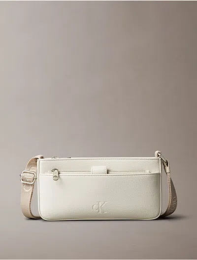 Calvin Klein Women's All Day Phone Zip Crossbody Bag In Chalk