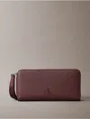 Calvin Klein Women's All Day Zip Wristlet Wallet In Cherrywood
