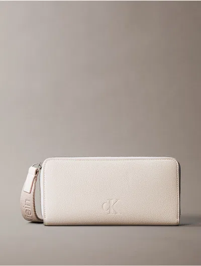Calvin Klein Women's All Day Zip Wristlet Wallet In Morn