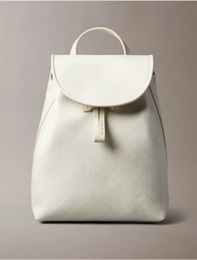 Calvin Klein Women's Allover Emblem Logo Backpack