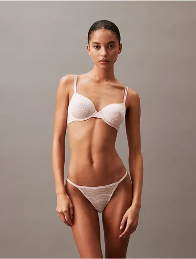 CALVIN KLEIN WOMEN'S ALLOVER LACE STRING BIKINI