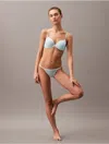 Calvin Klein Women's Allover Lace String Bikini In Plein Air