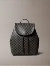 Calvin Klein Women's Allover Monogram Logo Backpack In Black