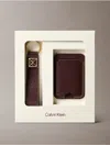 Calvin Klein Women's Allover Monogram Logo Key Fob And Card Case