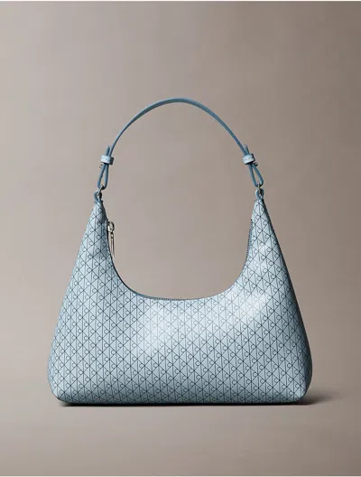 Calvin Klein Women's Allover Monogram Logo Shoulder Bag