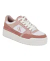 Calvin Klein Women's Heyra Logo Lace-up Sneakers In Multi