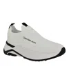 Calvin Klein Women's Alvea Round Toe Lace-up Casual Sneakers In White