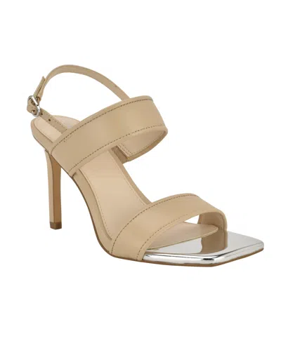 CALVIN KLEIN WOMEN'S AMOUR DOUBLE BAND SLINGBACK STILETTO SANDALS
