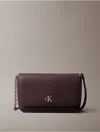 Calvin Klein Women's Archive Hardware Flap Crossbody Bag In Brown