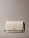 Calvin Klein Women's Archive Hardware Flap Crossbody Bag In Purple
