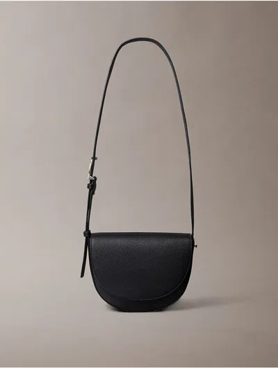 Calvin Klein Women's Archive Hardware Saddle Bag In Black