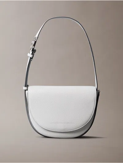 Calvin Klein Women's Archive Hardware Saddle Bag In Gray