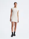 Calvin Klein Women's Archive Logo Baby T-shirt Dress In Vanilla Heather