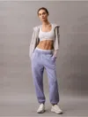 Calvin Klein Women's Archive Logo Fleece Joggers In Pastel Lilac