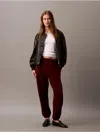 Calvin Klein Women's Archive Logo Fleece Joggers In Rusted Root