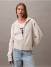Calvin Klein Women's Archive Logo Fleece Zip Hoodie