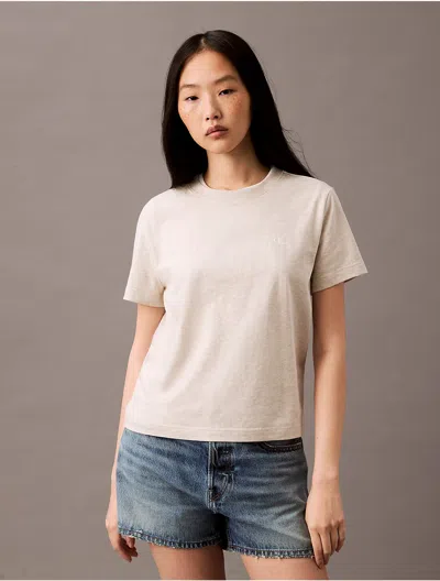 Calvin Klein Women's Archive Logo T-shirt In Treehouse