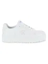 CALVIN KLEIN WOMEN'S ASHIER PERFORATED SNEAKERS